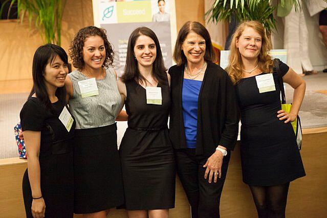 Ryann (2nd from left) and classmates with Haas alumna and Citibank CEO Barbara Desoer, MBA 77. Desoer spoke at the Forte Foundation Annual MBA Women's Leadership Conference this summer.
