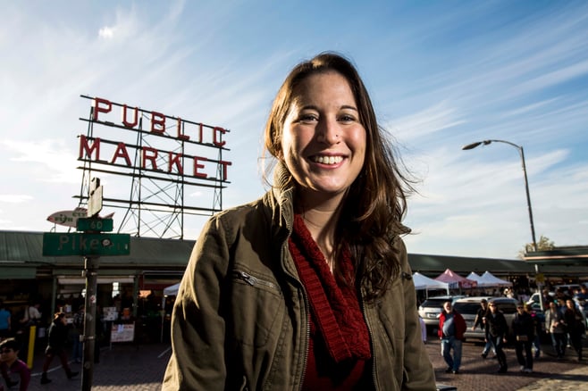 Berkeley MBA for Executives student Karin Lions, who commutes to the program from Seattle