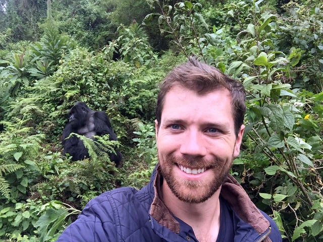 Berkeley MBA student George Roche in Rwanda