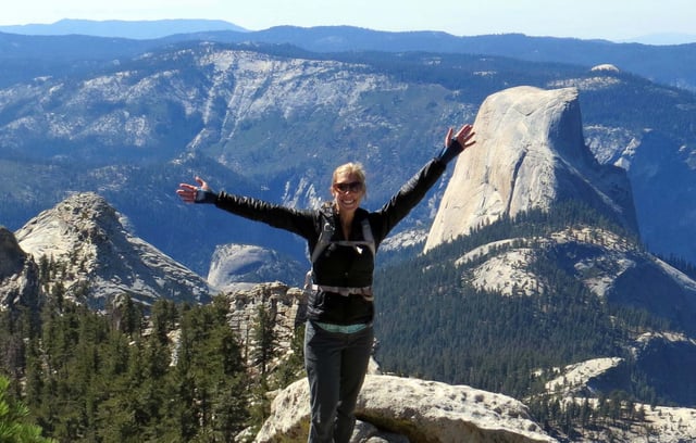 Berkeley MBA student Christie Howe in Yosemit