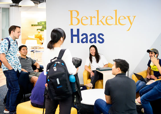 Haas students at Berkeley Haas.