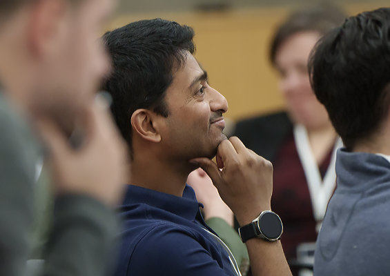 Student attending a Flex MBA In-Person Immersion event. 